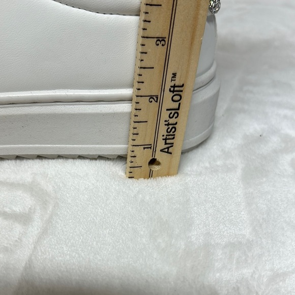 A New Day White  Sneakers with Rhinestones - Picture 10 of 12